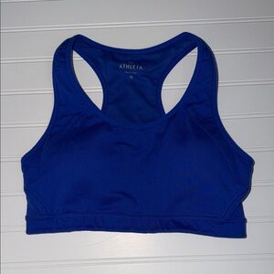 Athleta Royal Blue Racerback Sports Bra Size Medium Medium Support Athletic
